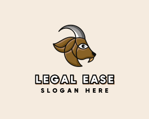 Wildlife Goat Head Logo