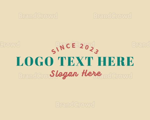 Retro Hipster Business Logo