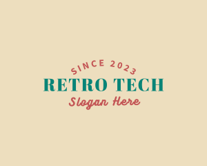 Retro Hipster Business logo design