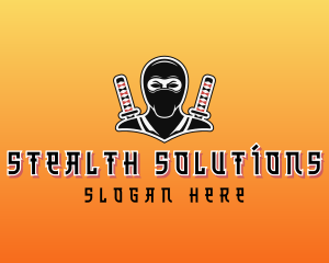 Stealth - Ninja Warrior Gaming Character logo design
