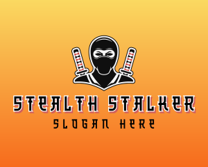 Ninja Warrior Gaming Character logo design