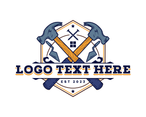 Tradesman - Construction Hammer Contractor logo design