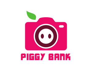 Pig Photographer Camera logo design