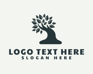 Natural Bonsai Tree Logo