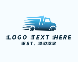 Mover - Fast Courier Truck logo design