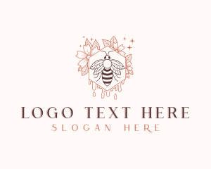 Herbal - Bee Organic Honey logo design