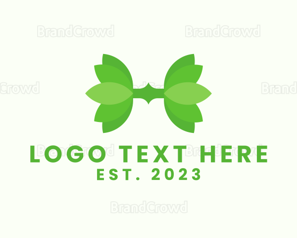 Green Herb Letter H Logo
