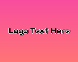 Video Game - Digital Modern Pink Text logo design