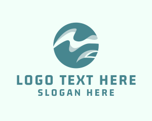 Tech - 3D Globe Wave logo design