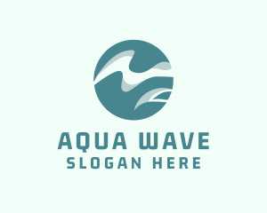 3D Globe Wave logo design