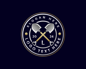 Equipment - Shovel Tool Equipment logo design