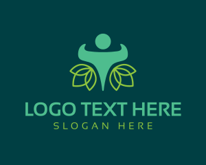 Healthcare - Human Health Leaf logo design