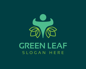 Human Health Leaf logo design