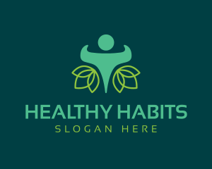 Human Health Leaf logo design