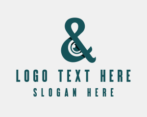 Upscale - Green Eye Ampersand logo design