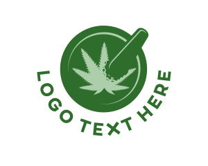 Pestle - Organic Natural Cannabis logo design