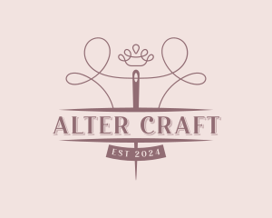 Tailor Needle Alteration logo design