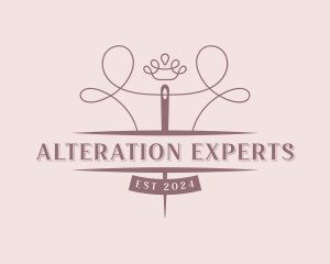 Tailor Needle Alteration logo design