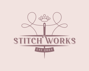 Tailor Needle Alteration logo design