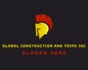 Team - Medieval Gladiator Helmet logo design