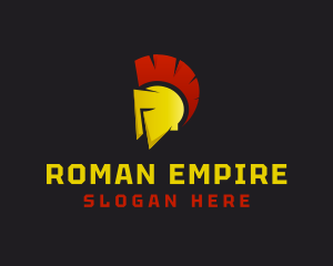 Roman - Medieval Gladiator Helmet logo design