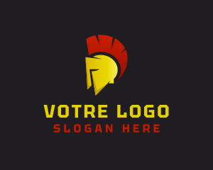 Gladiator - Medieval Gladiator Helmet logo design