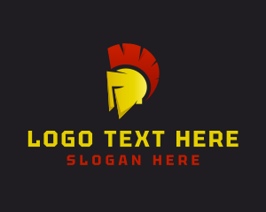 Medieval Gladiator Helmet Logo