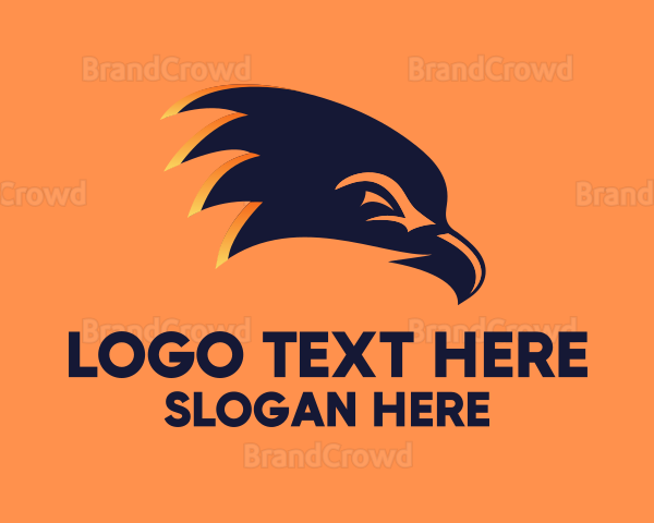Blue Bird Beak Logo