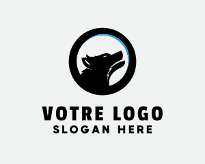 Hound - Wild Lone Wolf logo design
