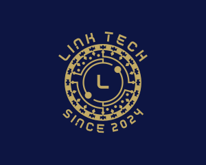 Digital Tech Cryptocurrency logo design