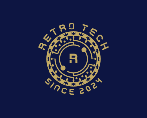 Digital Tech Cryptocurrency logo design