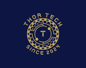 Digital Tech Cryptocurrency logo design