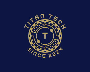 Digital Tech Cryptocurrency logo design