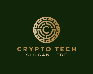 Crypto - Crypto Coin Blockchain logo design