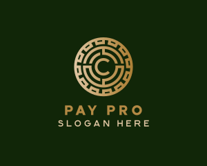 Payment - Crypto Coin Blockchain logo design