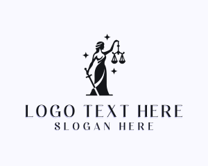 Jurist - Justice Equality Law logo design