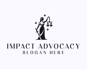 Advocacy - Justice Equality Law logo design