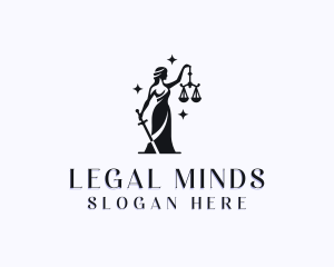 Jurist - Justice Equality Law logo design