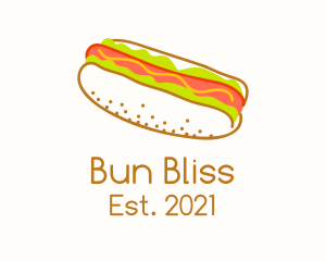 Buns - Hotdog Snack Sandwich logo design