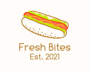 Sandwich - Hotdog Snack Sandwich logo design
