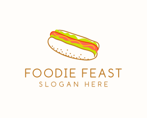 Hot Dog Snack Sandwich  logo design