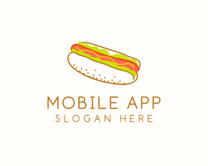 Sausage - Hot Dog Snack Sandwich logo design