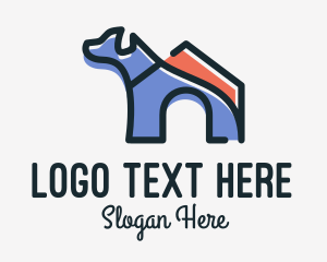 Animal Shelter - Dog House Kennel logo design