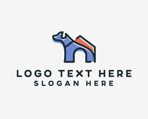 Dog Home Kennel logo design