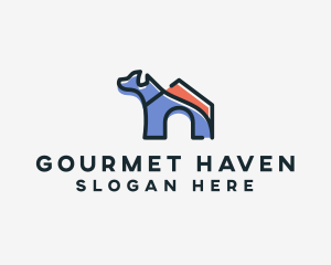 Dog Home Kennel logo design