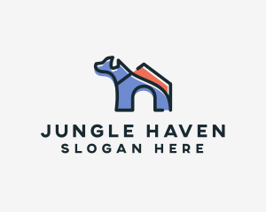 Dog Home Kennel logo design