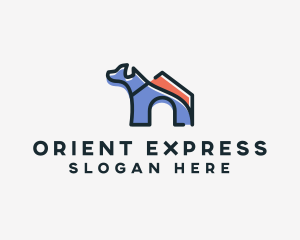 Dog Home Kennel logo design