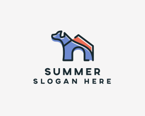 Dog Home Kennel logo design