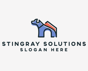 Dog Home Kennel logo design