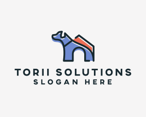 Dog Home Kennel logo design